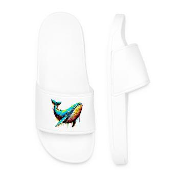 Whale - Men’s Pool Sliders - white - Front