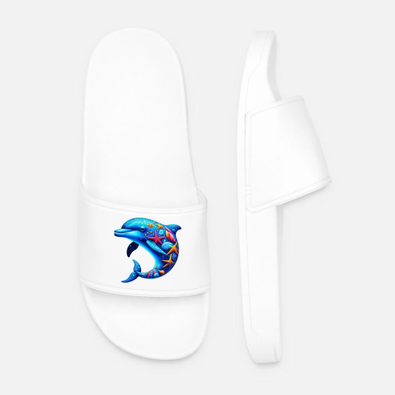 Dolphin - Men’s Pool Sliders - white