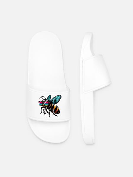 Abeille - Claquettes Homme - blanc