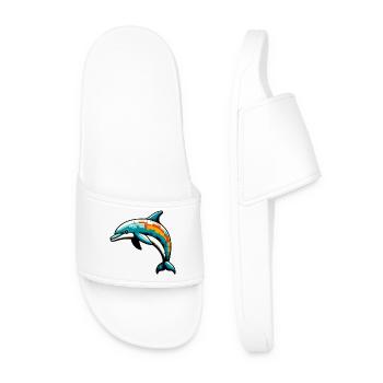 Dolphin - Men’s Pool Sliders - white - Front
