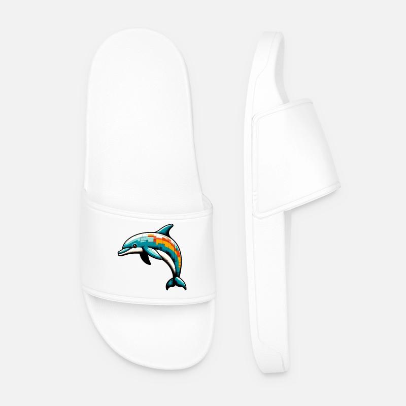 Delfin - Männer Badelatschen - Weiß