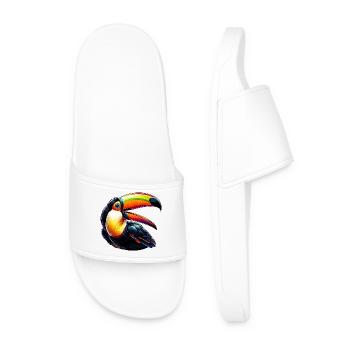 Toucan - Men’s Pool Sliders - white - Front