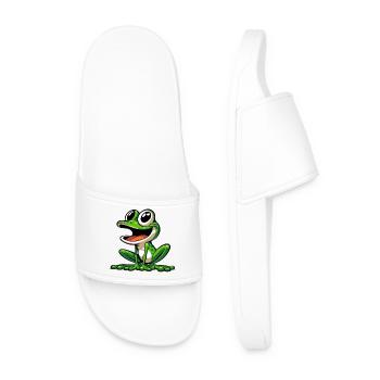 Grenouille - Claquettes Homme - blanc - Devant