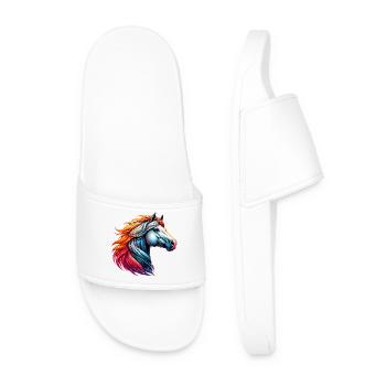 Cheval - Claquettes Homme - blanc - Devant