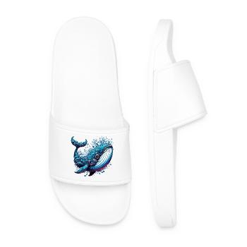 Whale - Men’s Pool Sliders - white - Front