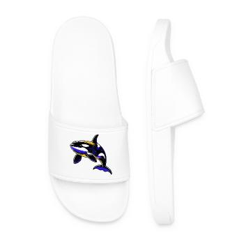 Killer whale - Men’s Pool Sliders - white - Front