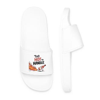 Trop chaud pour être manipulé - Claquettes Homme - blanc - Devant