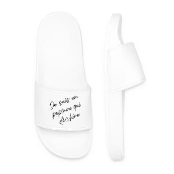 I'm a rocking grandpa - Men’s Pool Sliders - white - Front