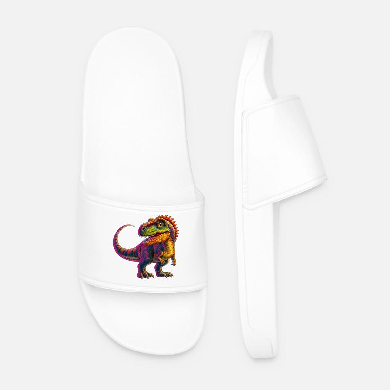 Dinosaurier - Männer Badelatschen - Weiß