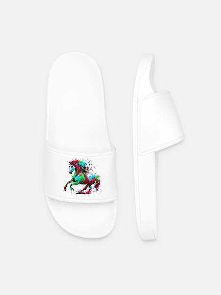 Cheval - Claquettes Homme - blanc