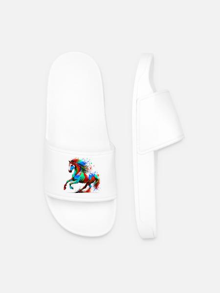 Cheval - Claquettes Homme - blanc