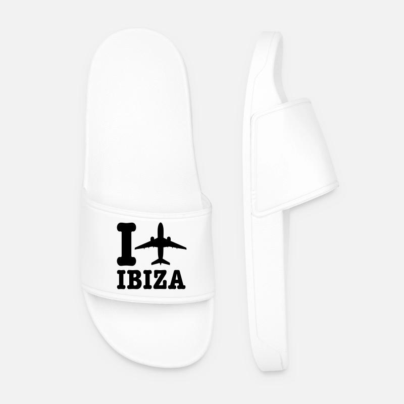 Ibiza Urlaub - Männer Badelatschen - Weiß