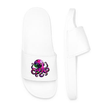 Pieuvre - Claquettes Homme - blanc - Devant