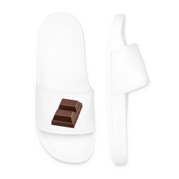 Piece of chocolate - Men’s Pool Sliders - white - Front