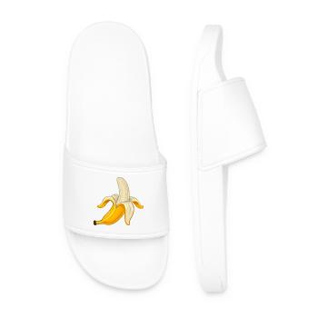 Banana 🍌 - Men’s Pool Sliders - white - Front