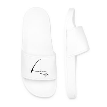 La vie est courte angle plus - Claquettes Homme - blanc - Devant