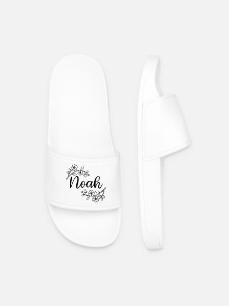 Noah | Name of Name | Vectorgraphic ! - Men’s Pool Sliders - white