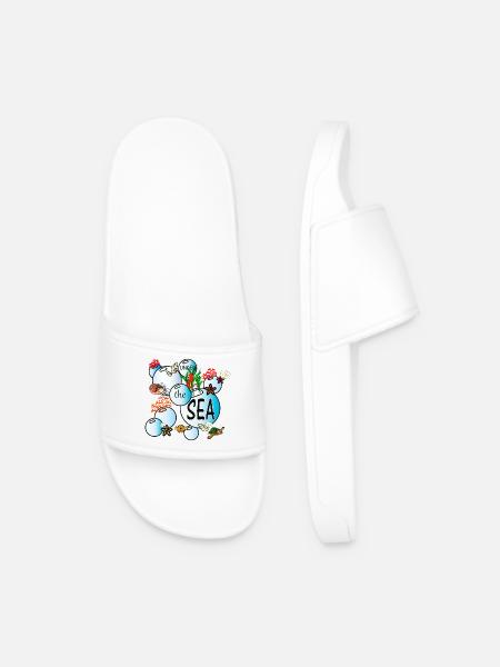 Under the sea - Männer Badelatschen - Weiß
