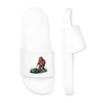 Chill Bigfoot tondre la pelouse avec des lunettes de soleil - Claquettes Homme - blanc - Devant