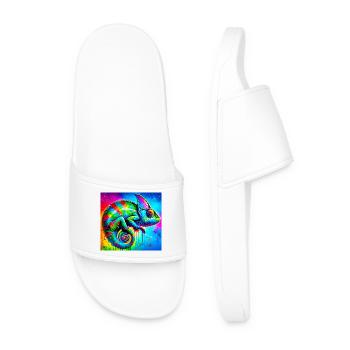 chameleon - Men’s Pool Sliders - white - Front