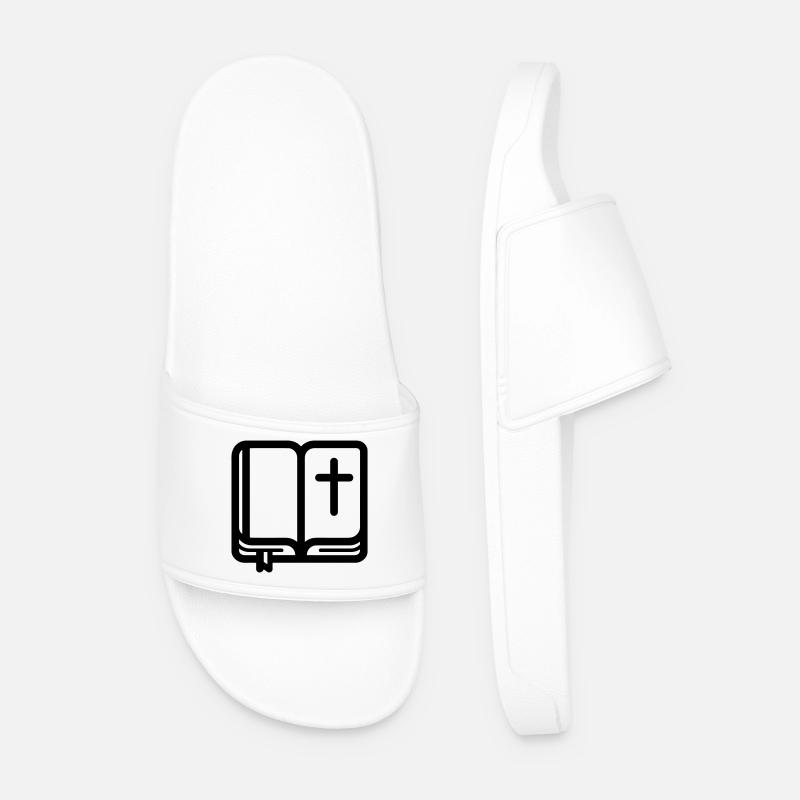 Bibel - Männer Badelatschen - Weiß