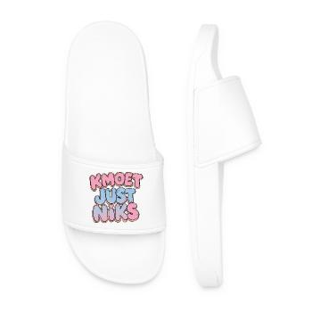 JE N'AI RIEN Esthétique de dessin animé - Claquettes Homme - blanc - Devant