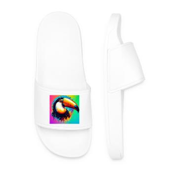 toucan - Claquettes Homme - blanc - Devant