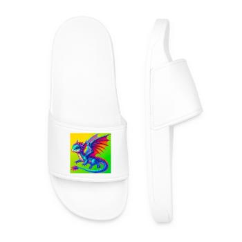 dragon - Claquettes Homme - blanc - Devant