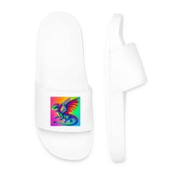 dragon - Claquettes Homme - blanc - Devant