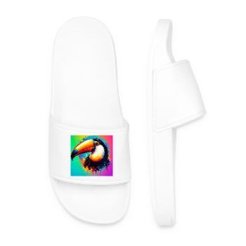 toucan - Claquettes Homme - blanc - Devant