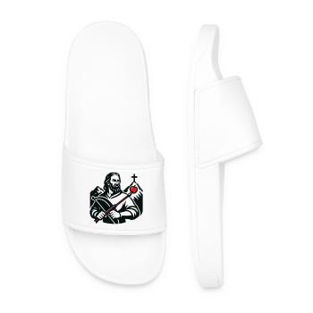 Figure légendaire de la Suisse - Claquettes Homme - blanc - Devant