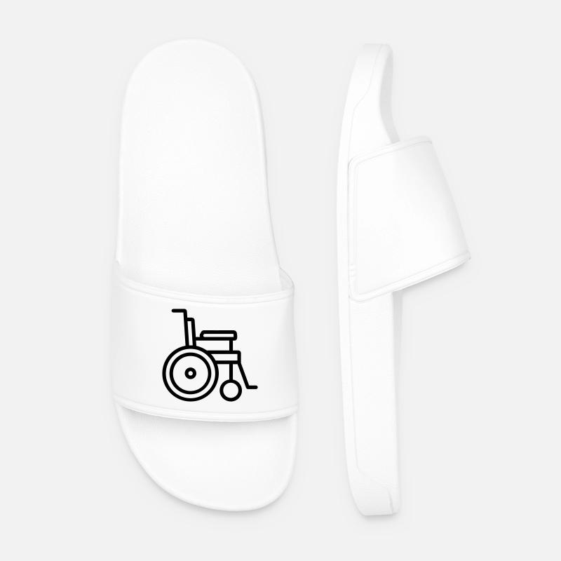 kørestol - Badesandaler til mænd - hvid
