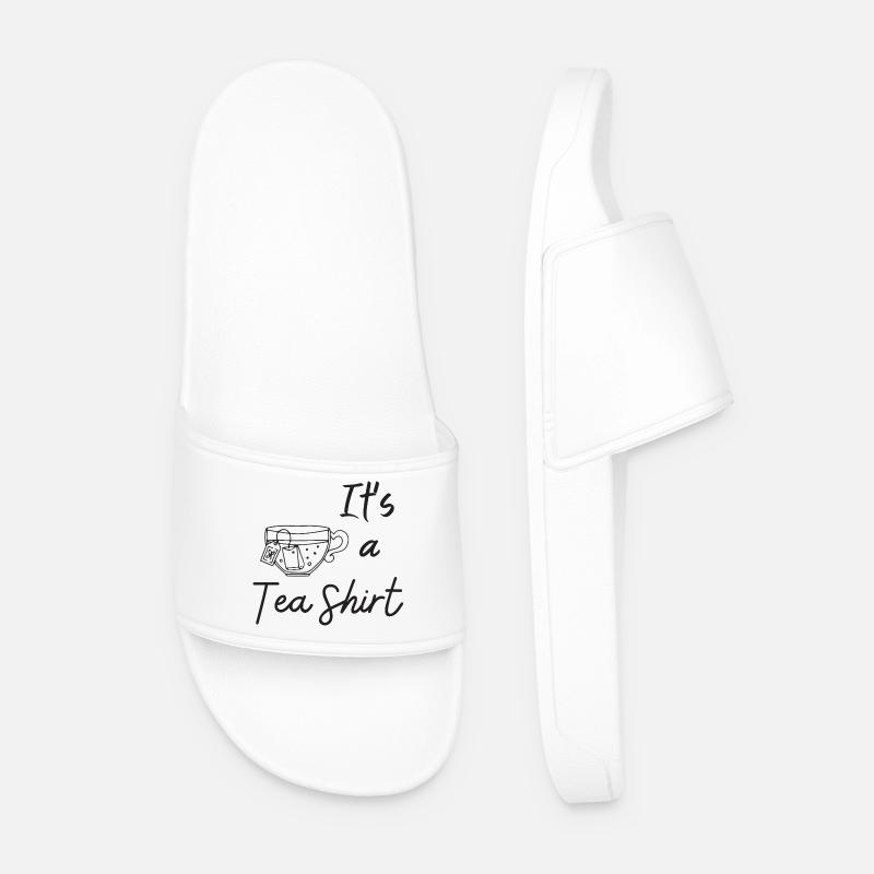 Es ist ein Tee-Shirt - Männer Badelatschen - Weiß
