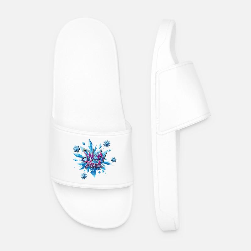 Schneekristall Explosion - Männer Badelatschen - Weiß