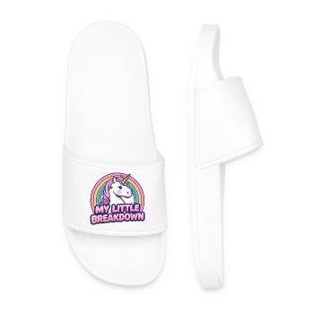 Licorne Ma petite panne dessin animé - Claquettes Homme - blanc - Devant