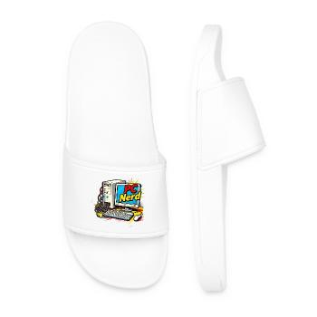 Nerd PC - Claquettes Homme - blanc - Devant