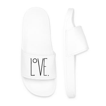 amour - Claquettes Homme - blanc - Devant