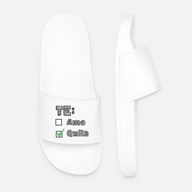 Te AmoTequila - Männer Badelatschen - Weiß