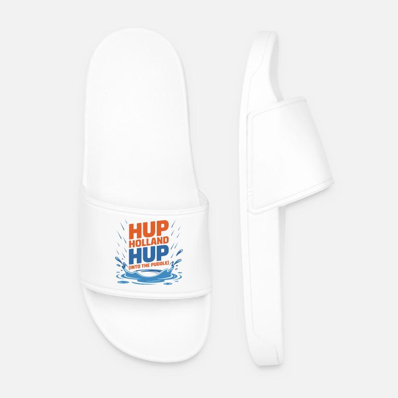 Hup Holland Hup Éclaboussure de flaque - Claquettes Homme - blanc