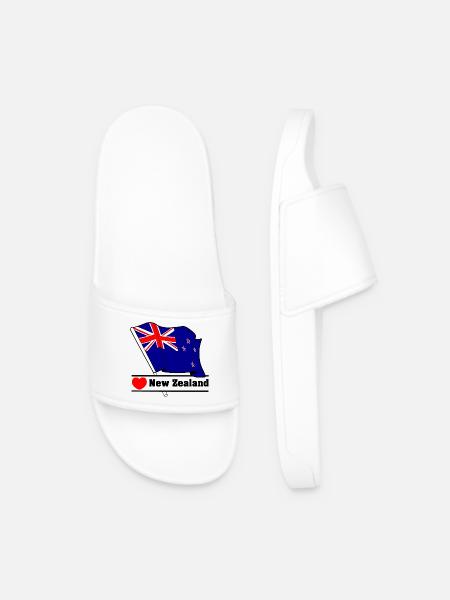 New Zealand Heart - Männer Badelatschen - Weiß