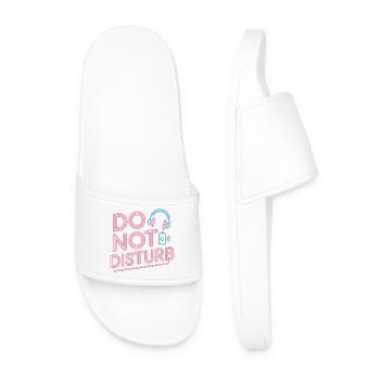 Do Not Disturb Sloth Anti Social - Men’s Pool Sliders - white - Front