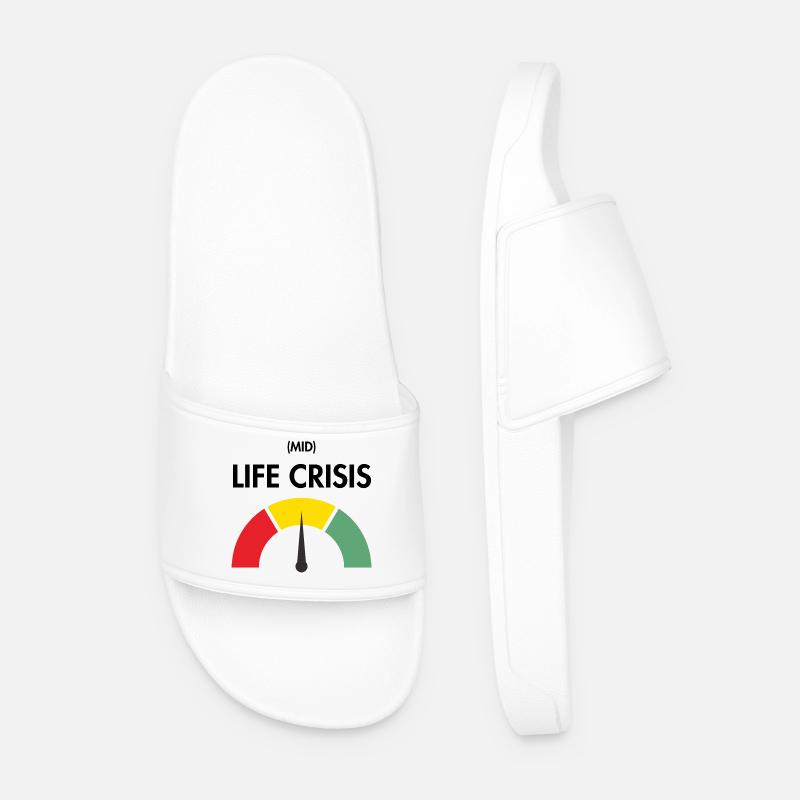 Midlife-Crisis - Männer Badelatschen - Weiß