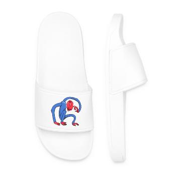 Thinking Monkey - Men’s Pool Sliders - white - Front