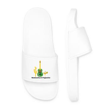 Mamacita Papacito Guitar Fiesta - Claquettes Homme - blanc - Devant