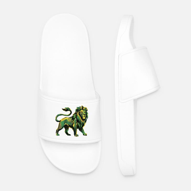Lion Roots Reggae - Ciabatte per il mare da uomo - bianco