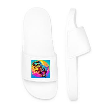 dinosaur - Men’s Pool Sliders - white - Front