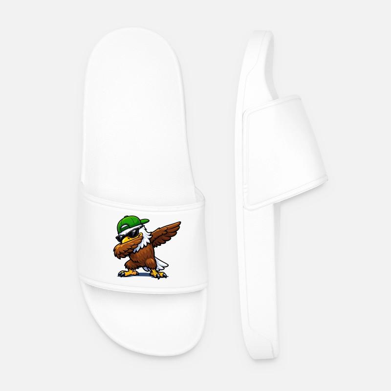 Dabbing Eagle - Männer Badelatschen - Weiß