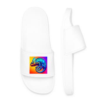 chameleon - Men’s Pool Sliders - white - Front
