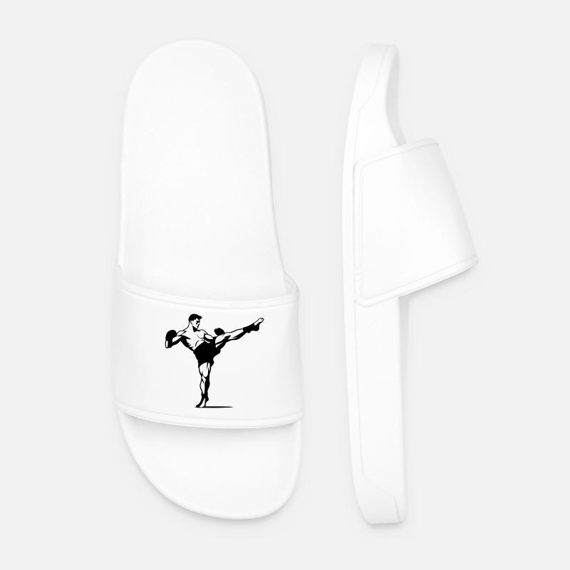 Kickboxen - Männer Badelatschen - Weiß