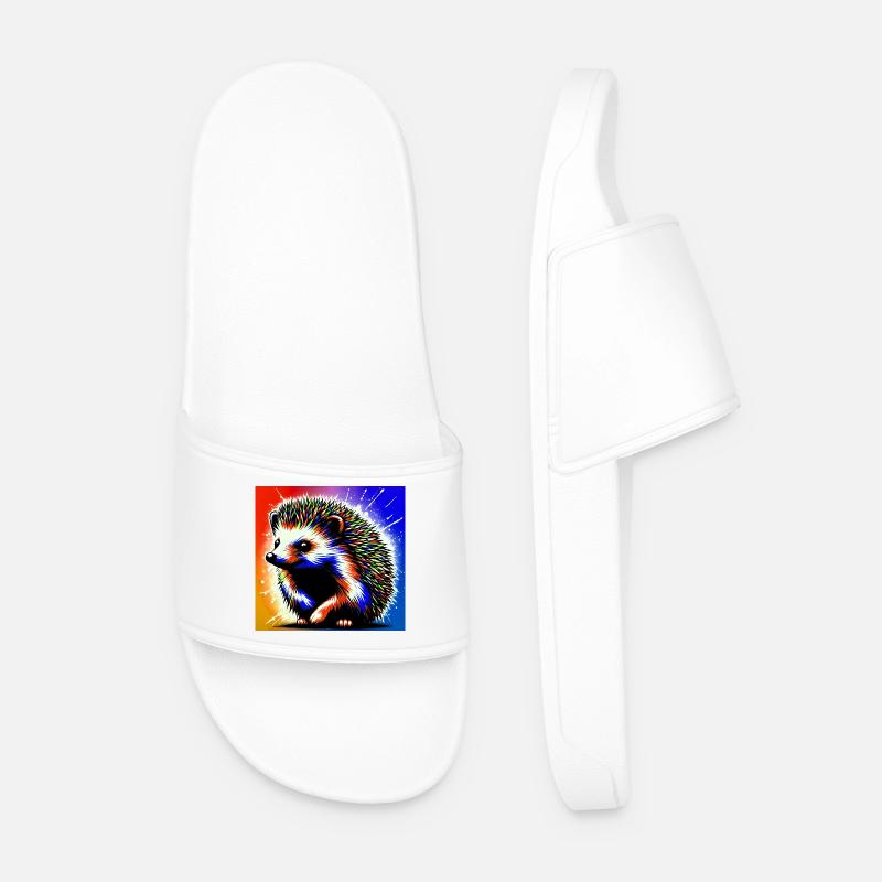hedgehog - Men’s Pool Sliders - white